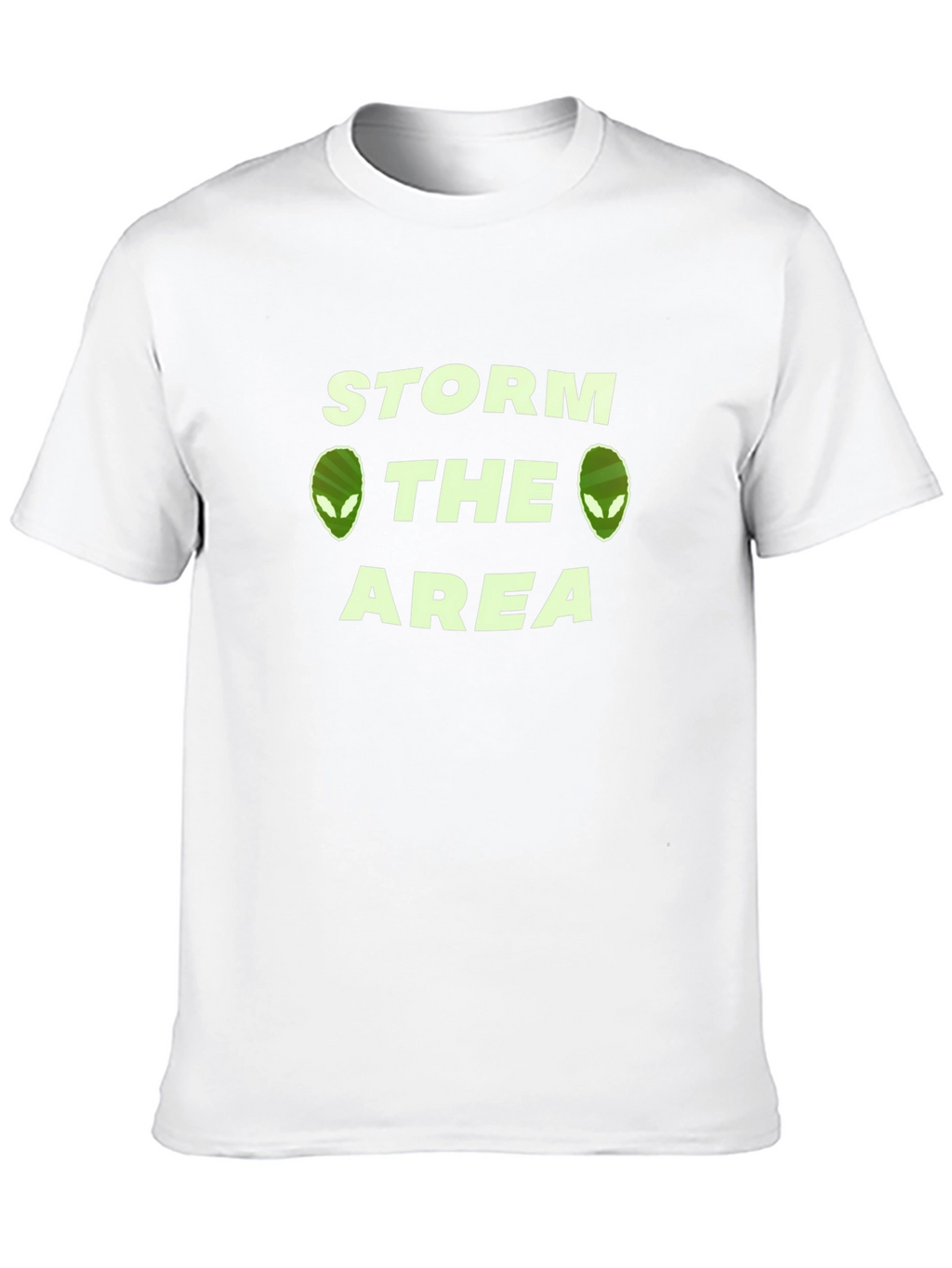 Storm The Area Alien Graphic T-Shirt - Black
