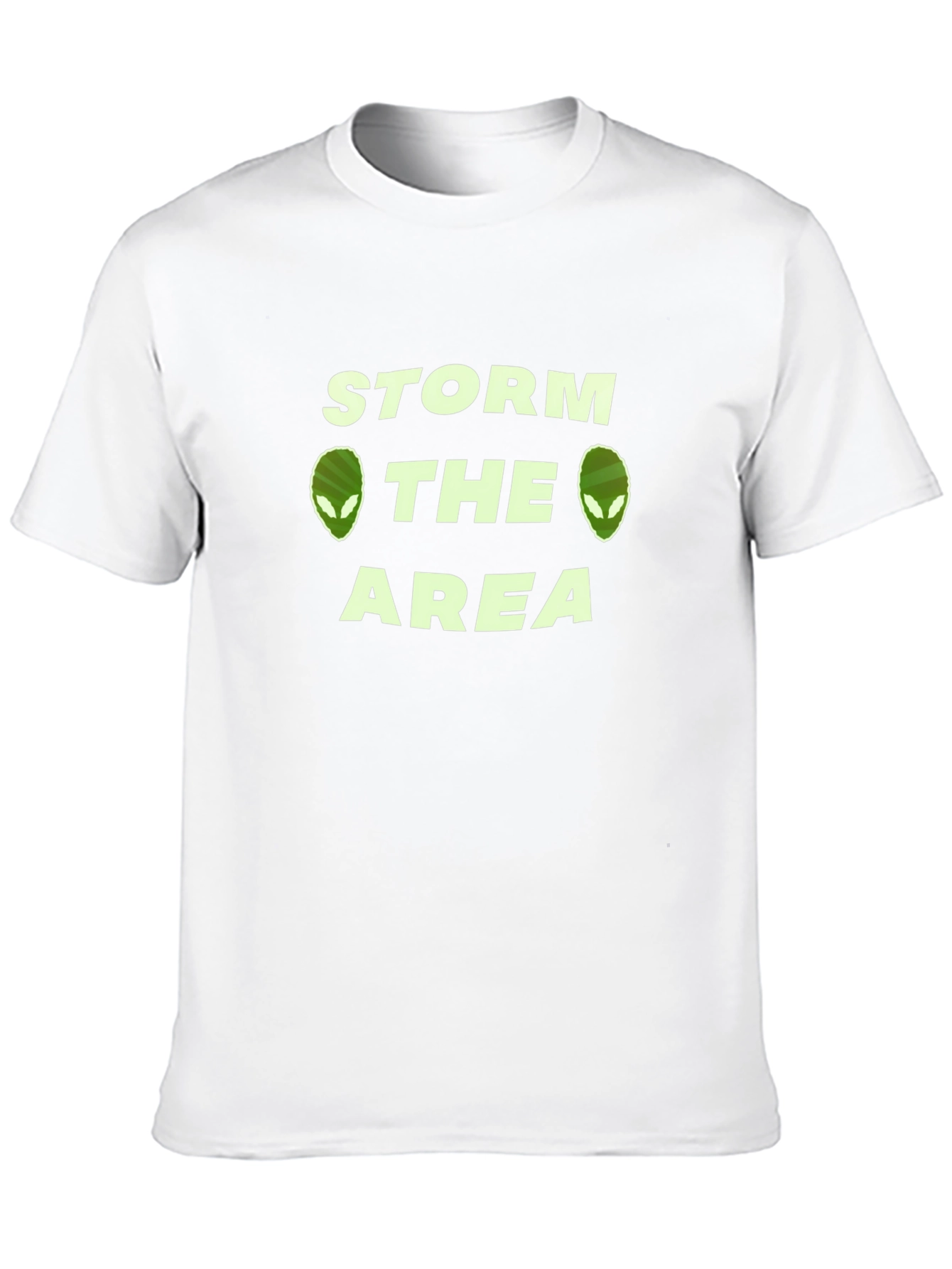 Storm The Area Alien Graphic T-Shirt - Black