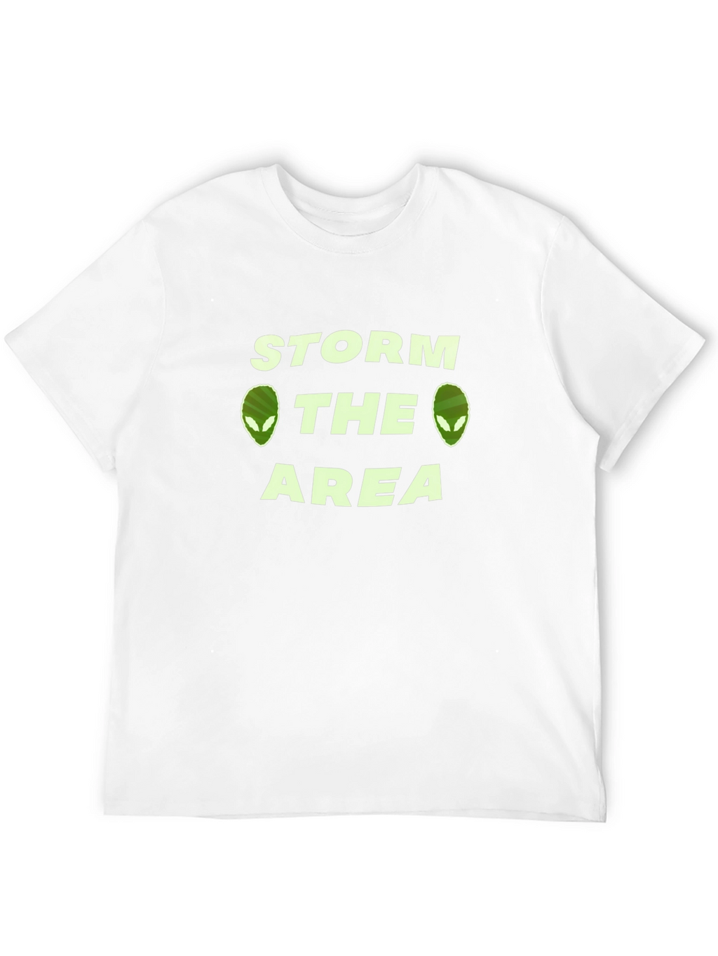 Storm The Area Alien Graphic T-Shirt - Black