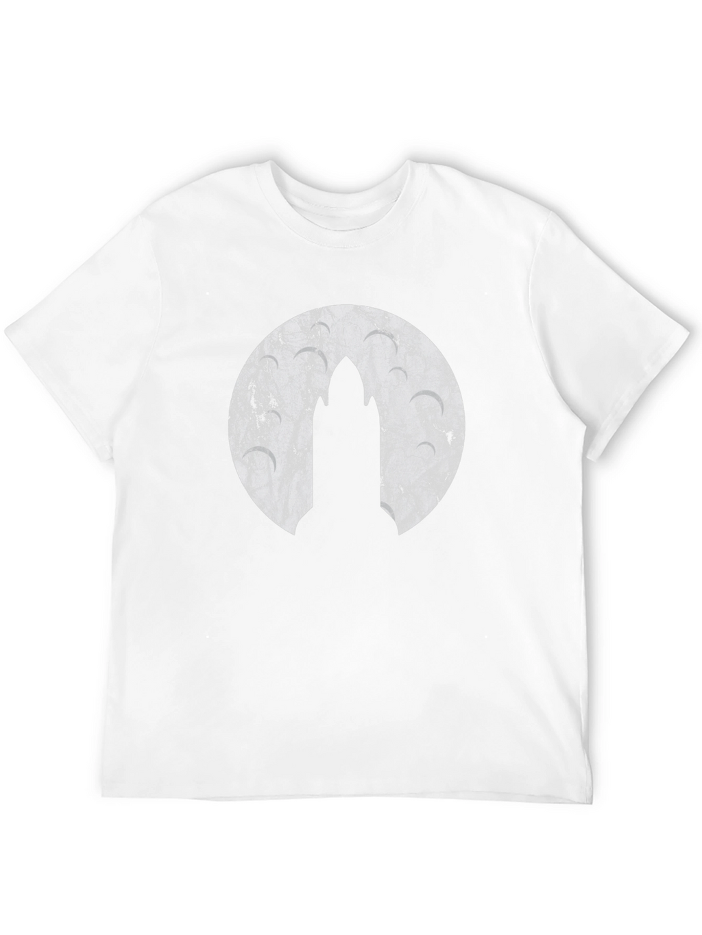 Mens Black Graphic T-Shirt - Rocket Design