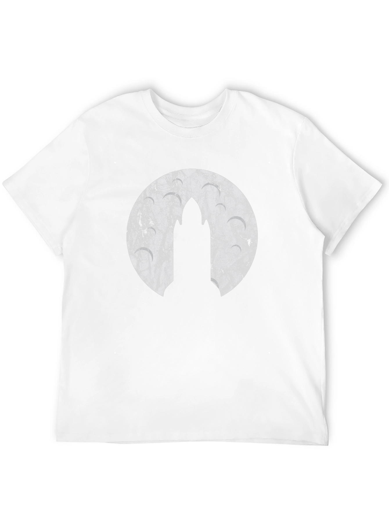 Mens Black Graphic T-Shirt - Rocket Design