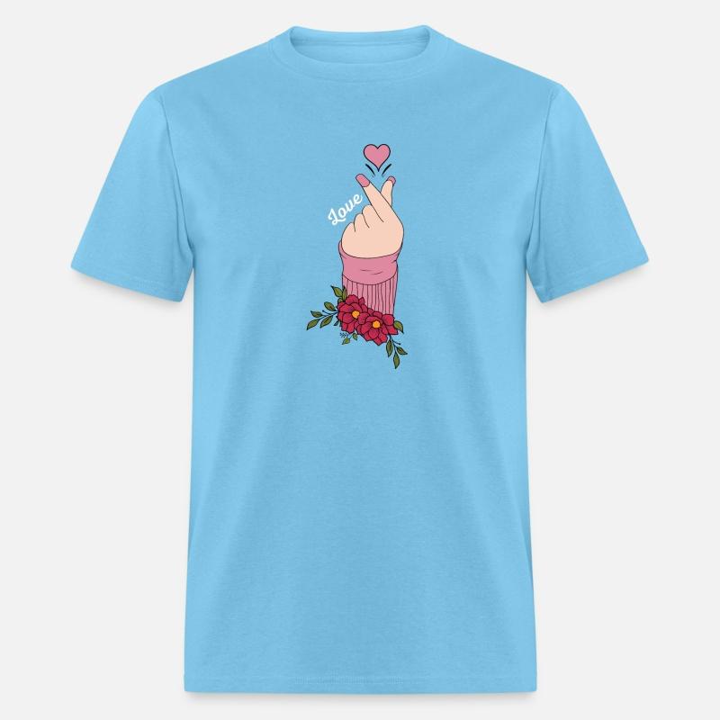 Pink Floral Snap Heart Love