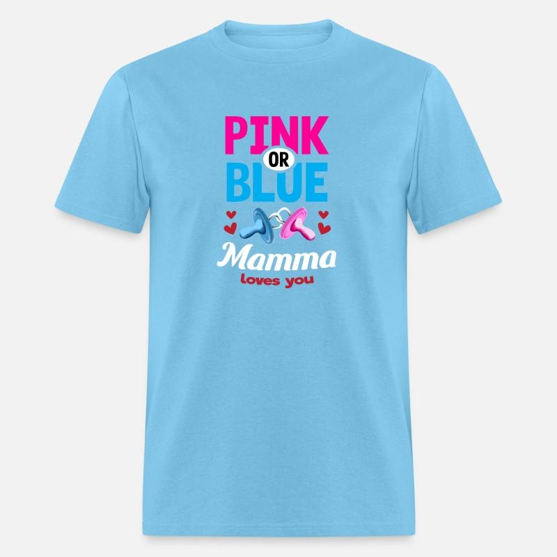 Pink or Blue Mamma Loves You Gender Reveal Party