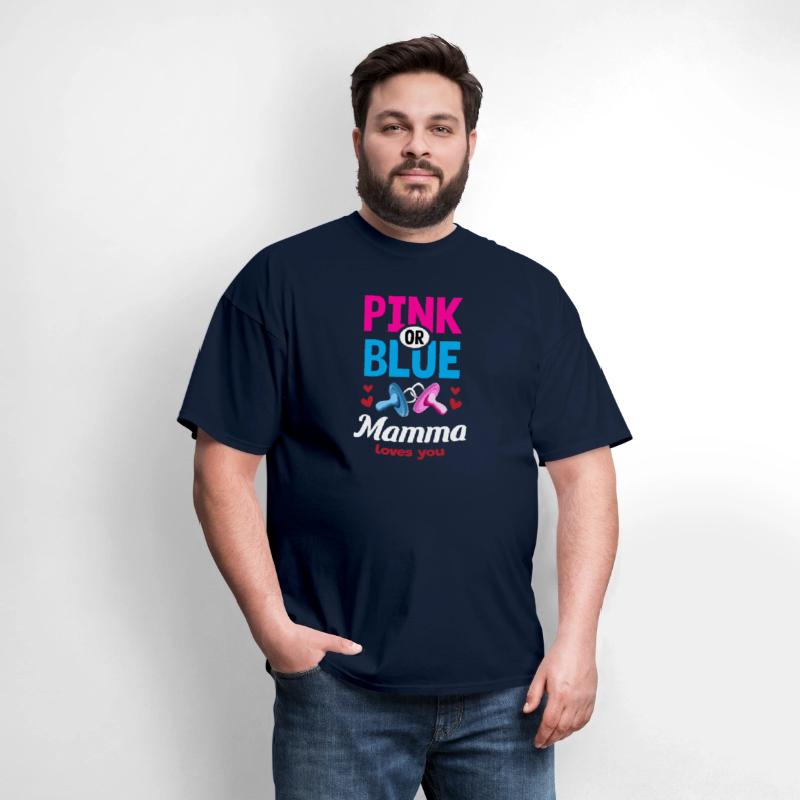 Pink or Blue Mamma Loves You Gender Reveal Party