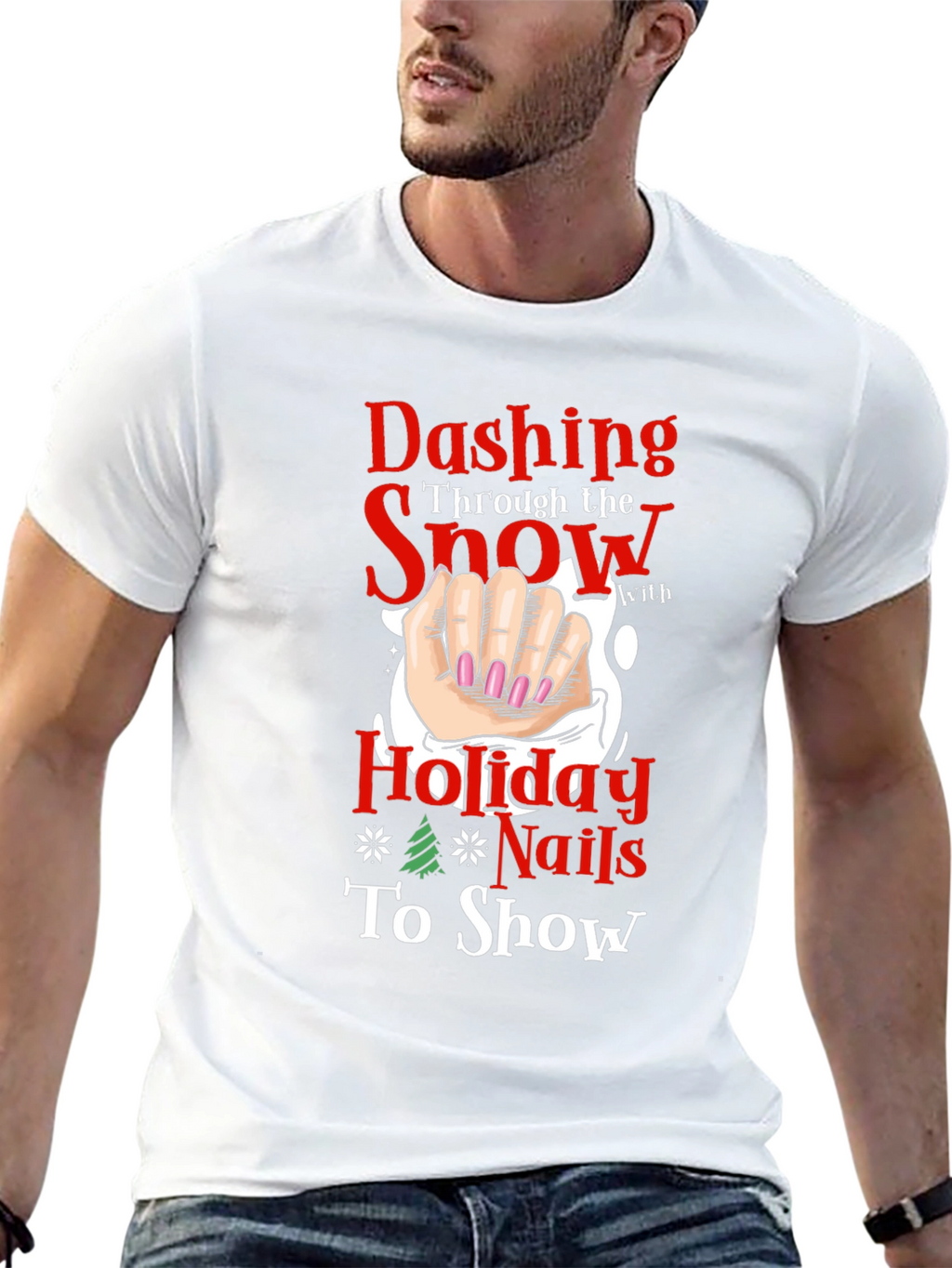 Dashing Holiday Nails T-Shirt