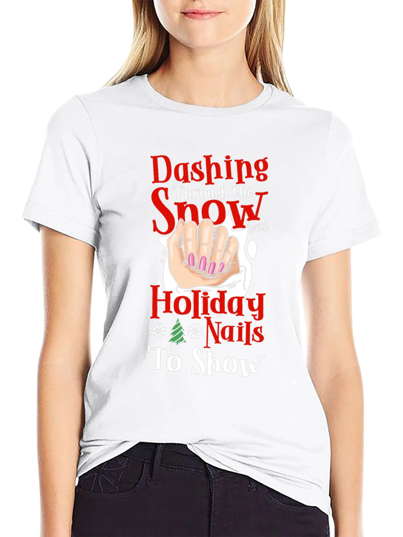 Dashing Holiday Nails T-Shirt