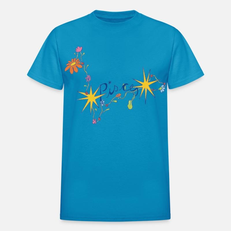 Pisces – Colorful Celestial Floral Script