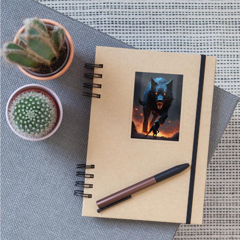 pitch black dire wolf