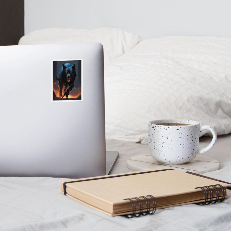 pitch black dire wolf