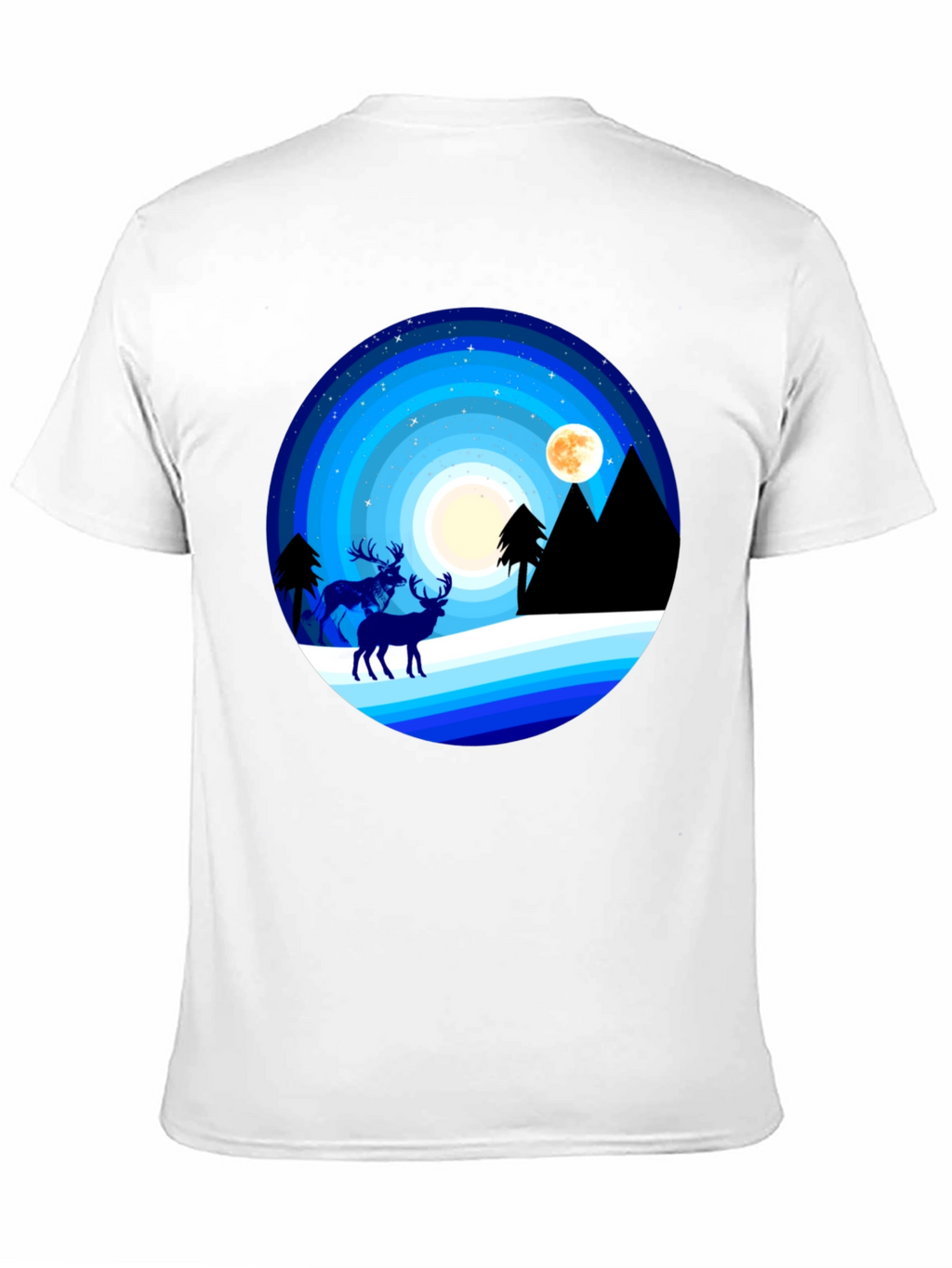 Night Deer T-Shirt - Graphic Tee