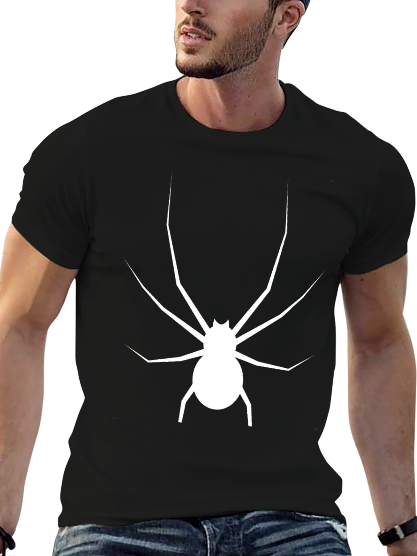 Spider Graphic T-Shirt - Black