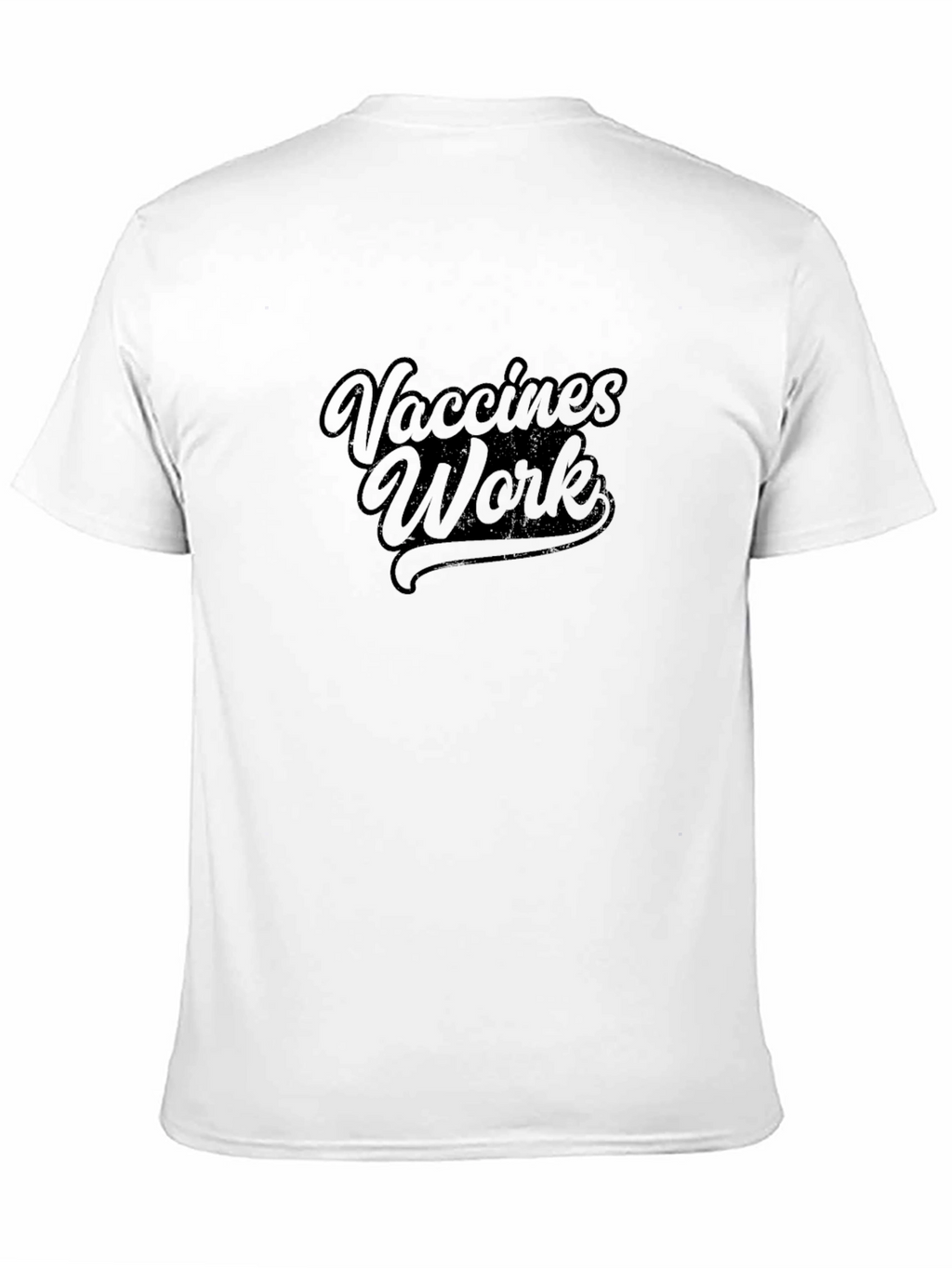 Vaccines Work Black Graphic T-Shirt