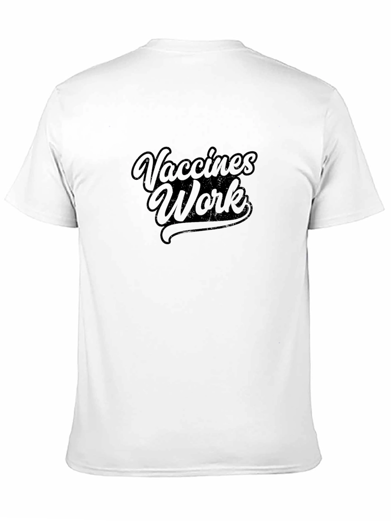 Vaccines Work Black Graphic T-Shirt