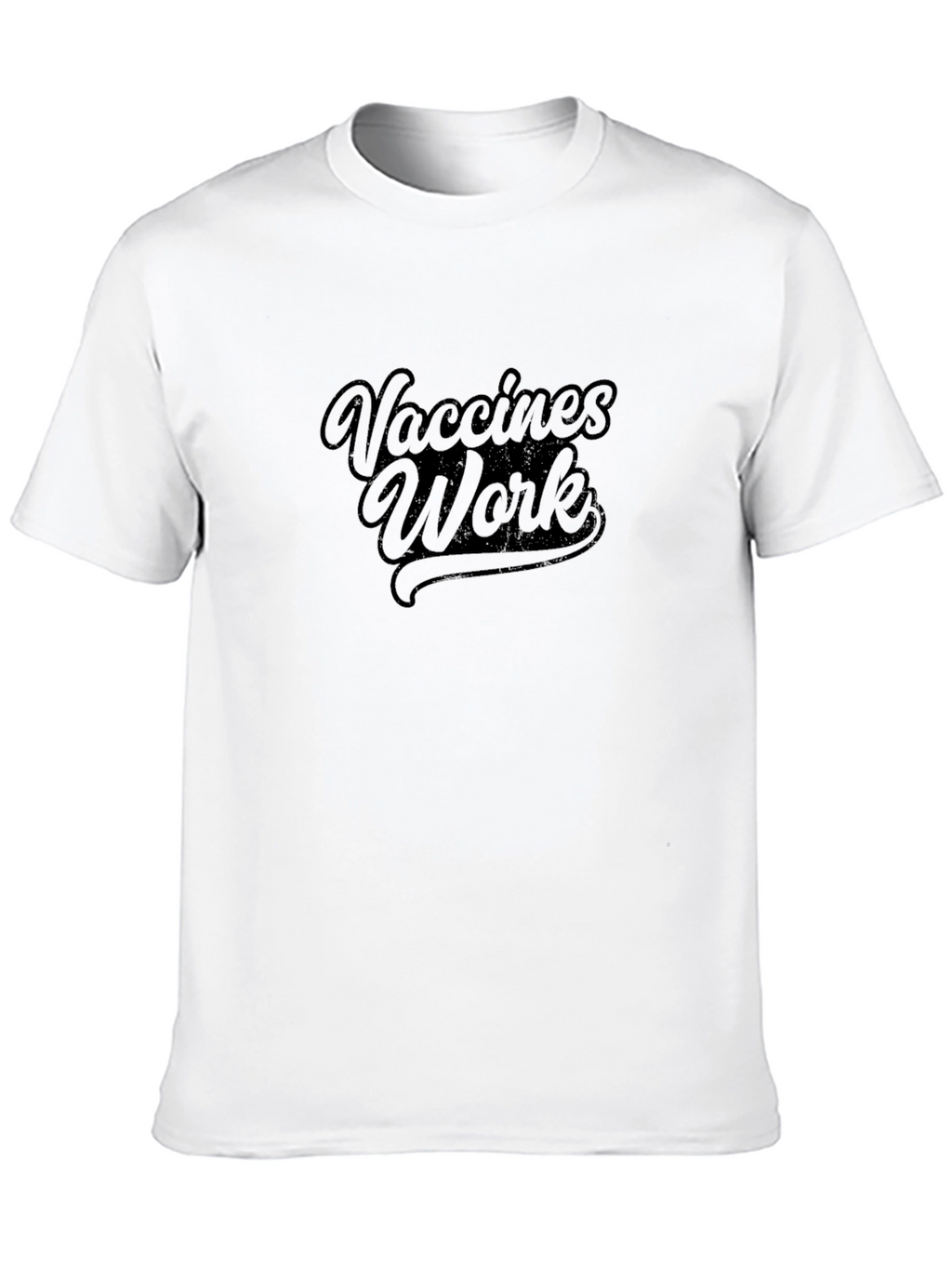 Vaccines Work Black Graphic T-Shirt