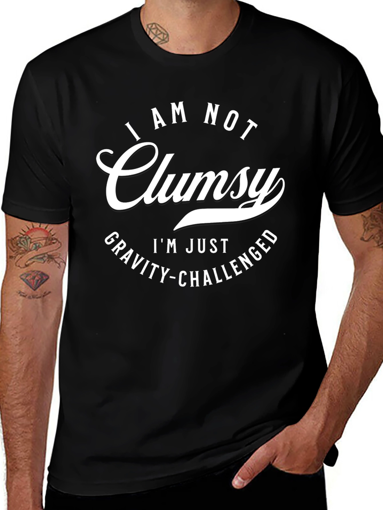 Funny Gravity Challenged Graphic T-Shirt