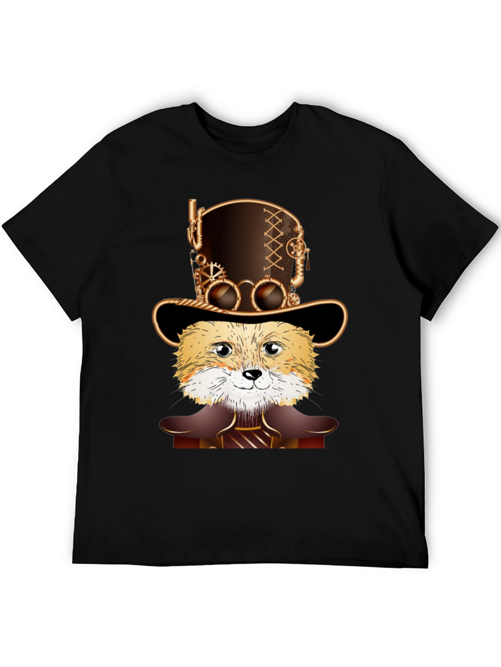 Steampunk Fox T-Shirt - Unique Design