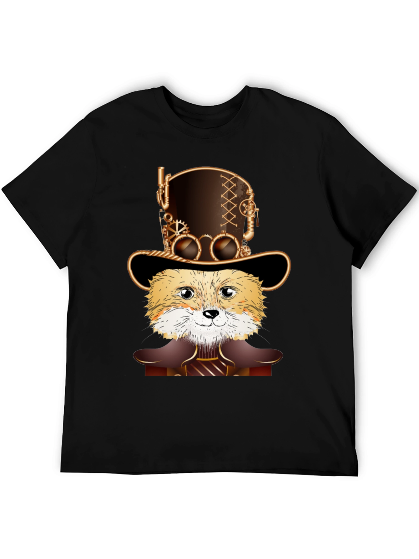 Steampunk Fox T-Shirt - Unique Design