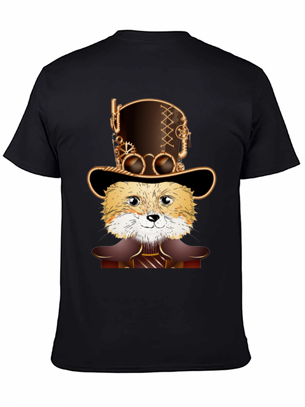 Steampunk Fox T-Shirt - Unique Design