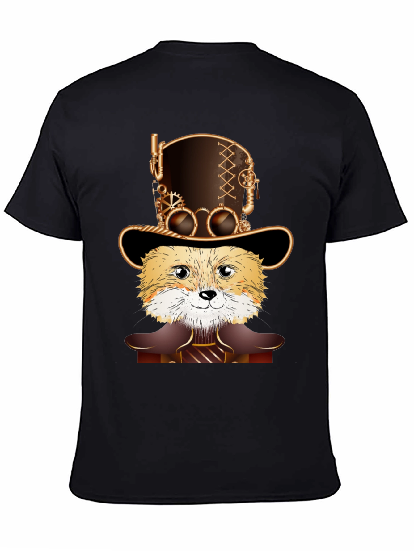 Steampunk Fox T-Shirt - Unique Design