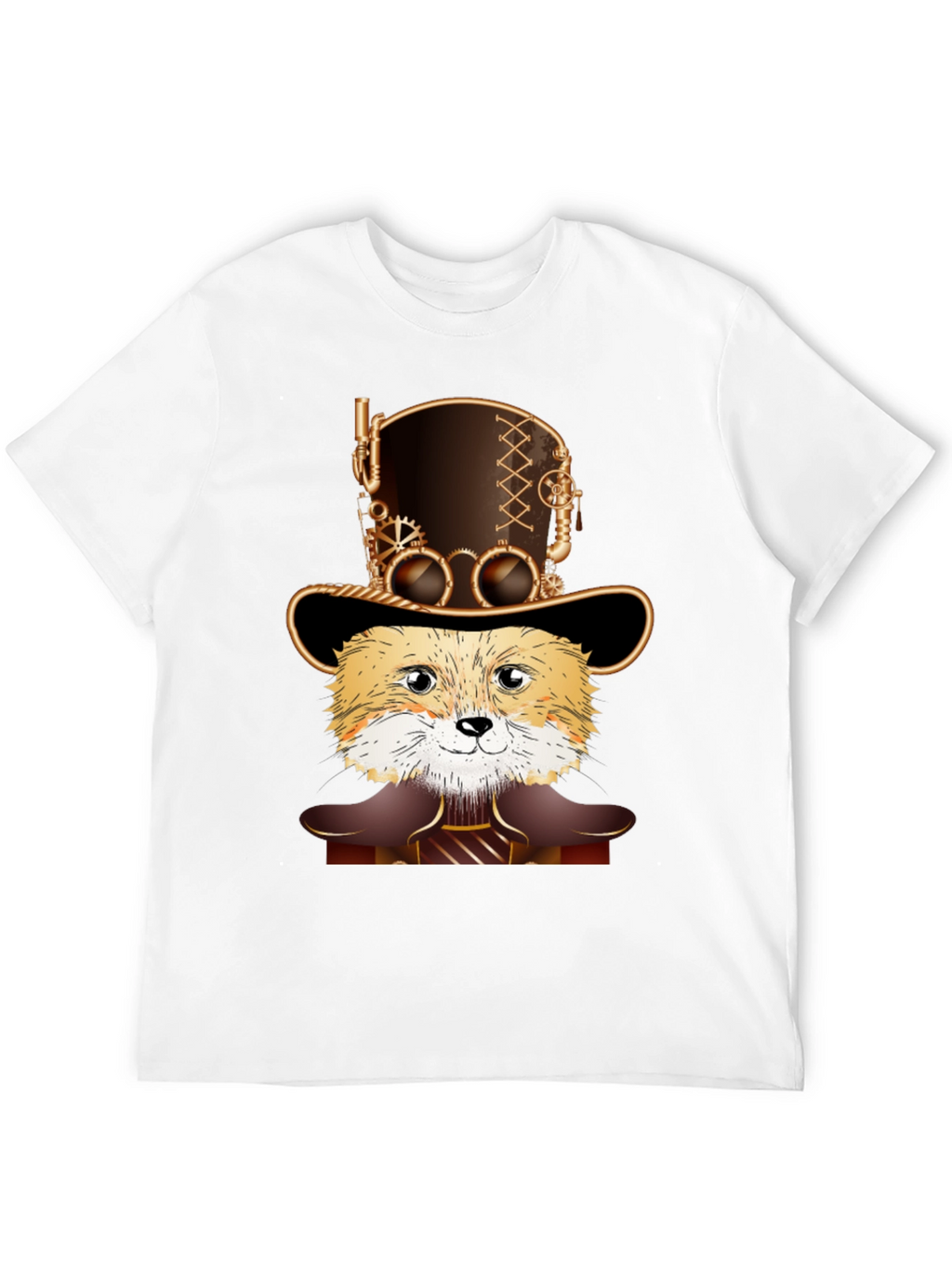 Steampunk Fox T-Shirt - Unique Design