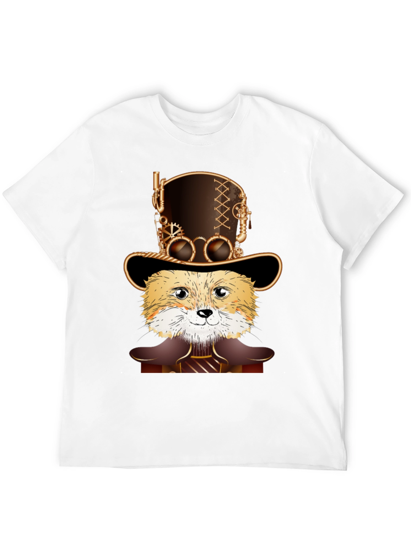 Steampunk Fox T-Shirt - Unique Design