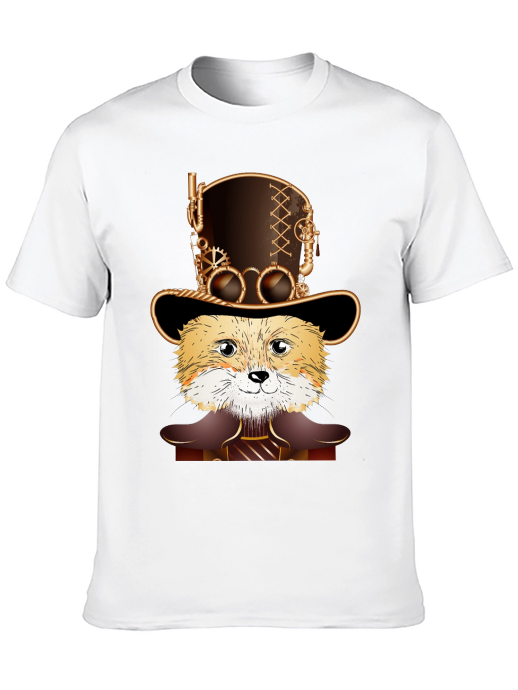 Steampunk Fox T-Shirt - Unique Design