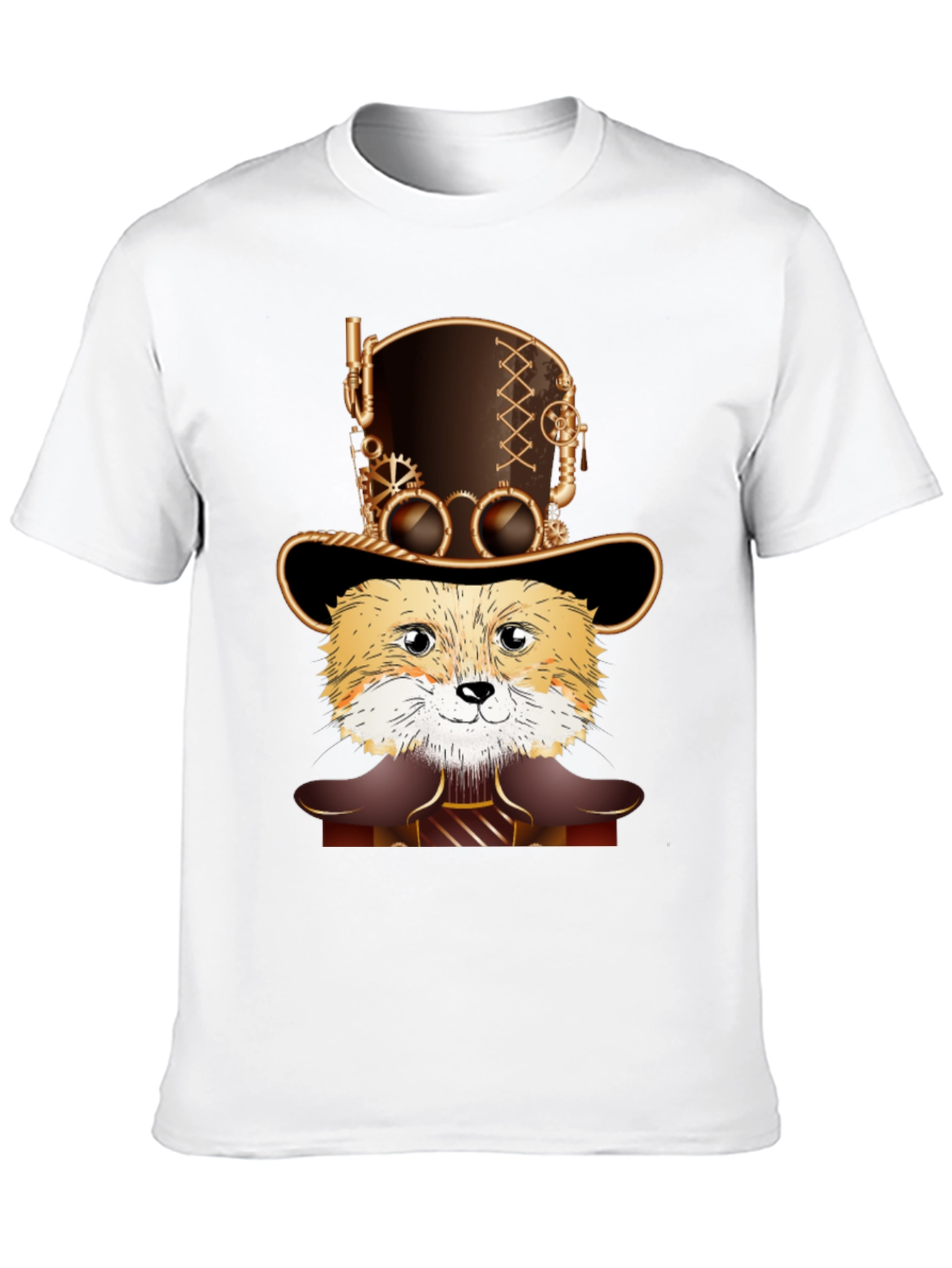 Steampunk Fox T-Shirt - Unique Design