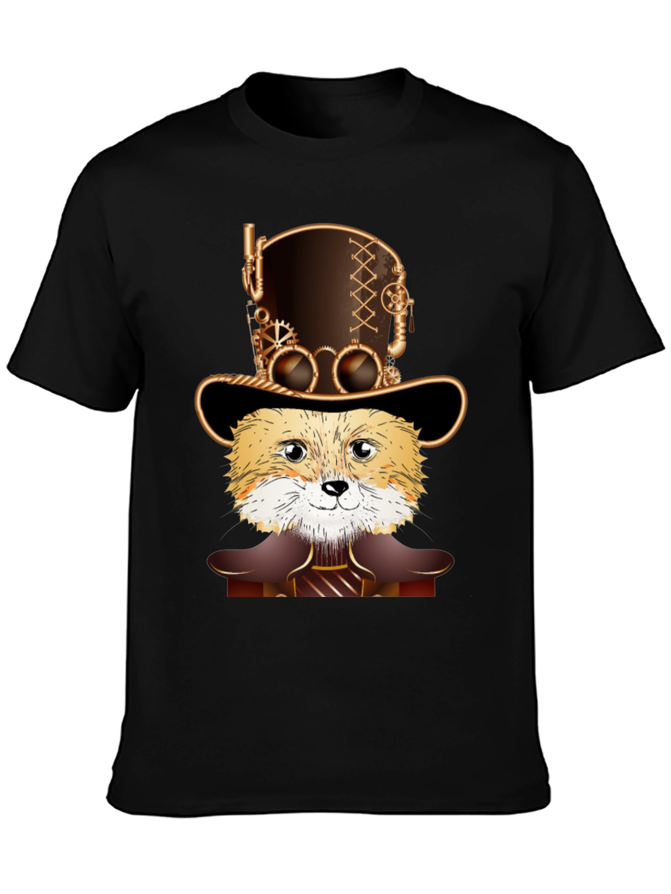 Steampunk Fox T-Shirt - Unique Design