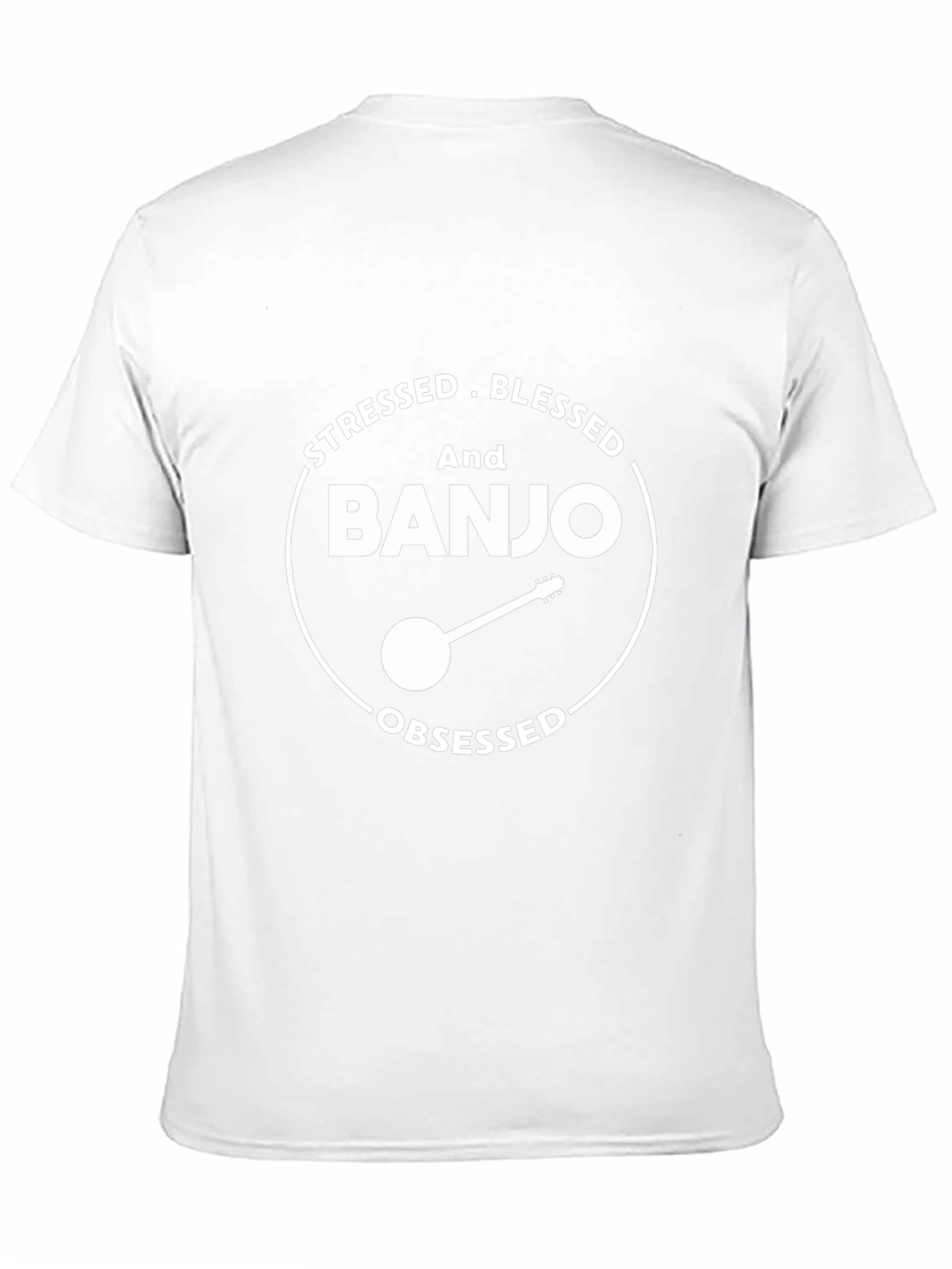 Stressed Blessed Banjo Obsessed T-Shirt
