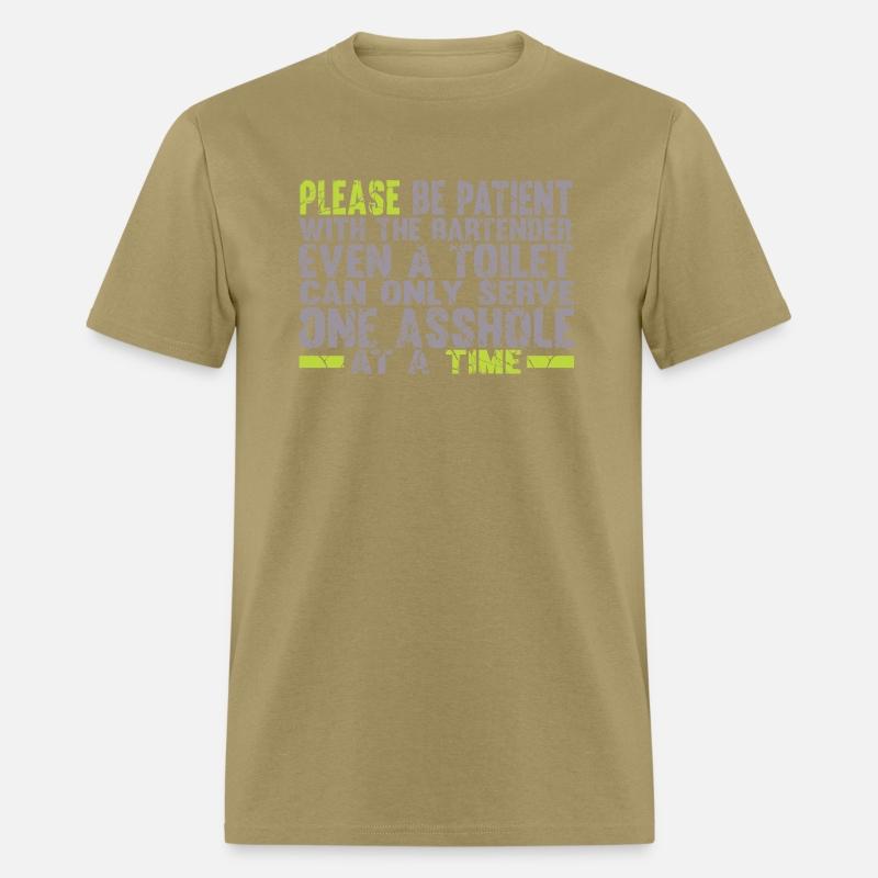 Please Be Patient With the Bartender Funny T Shirt