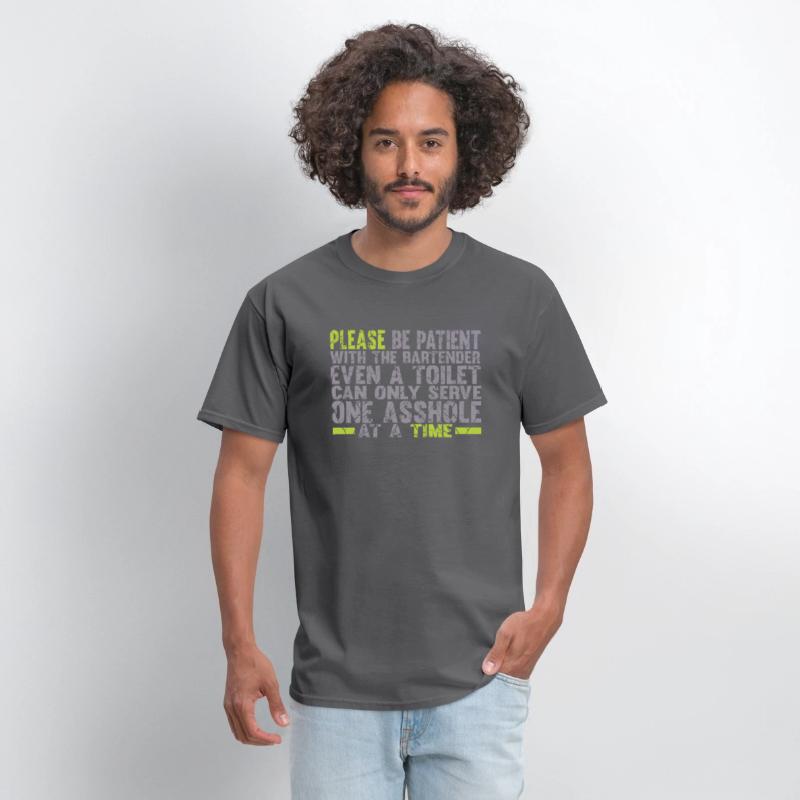 Please Be Patient With the Bartender Funny T Shirt