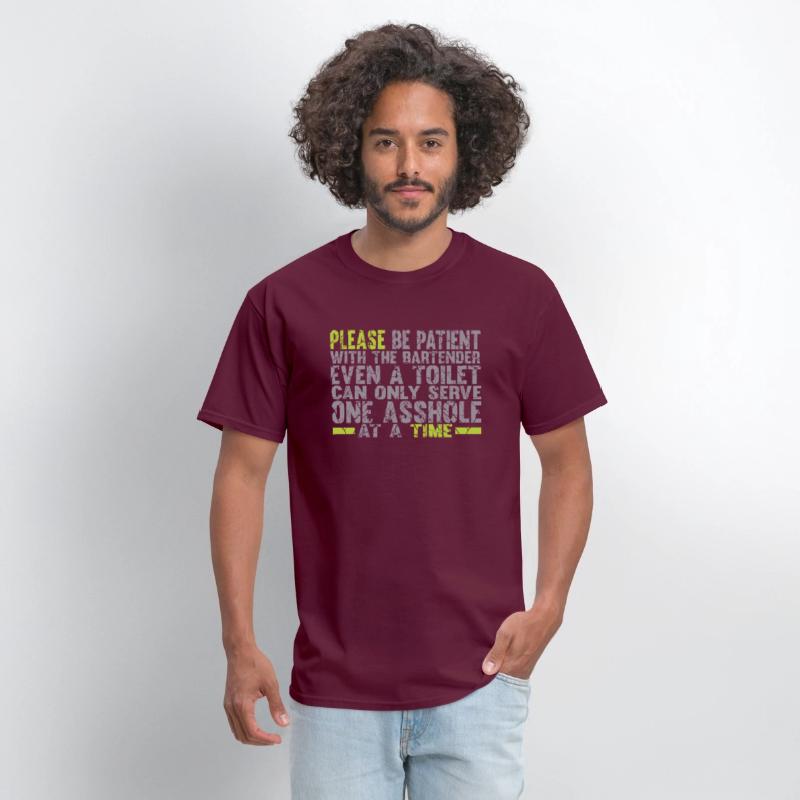Please Be Patient With the Bartender Funny T Shirt