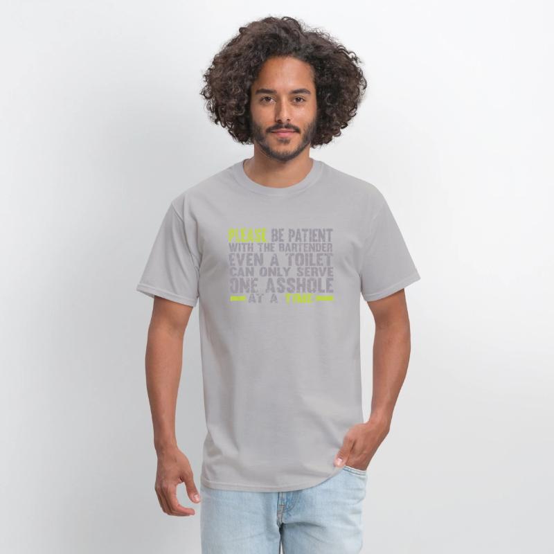 Please Be Patient With the Bartender Funny T Shirt