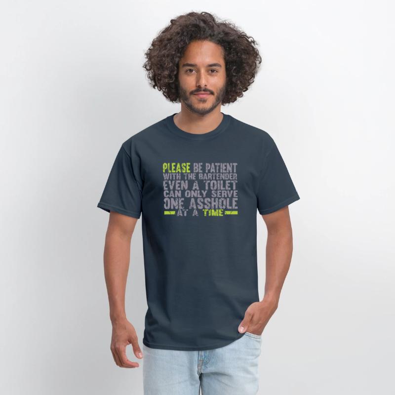 Please Be Patient With the Bartender Funny T Shirt