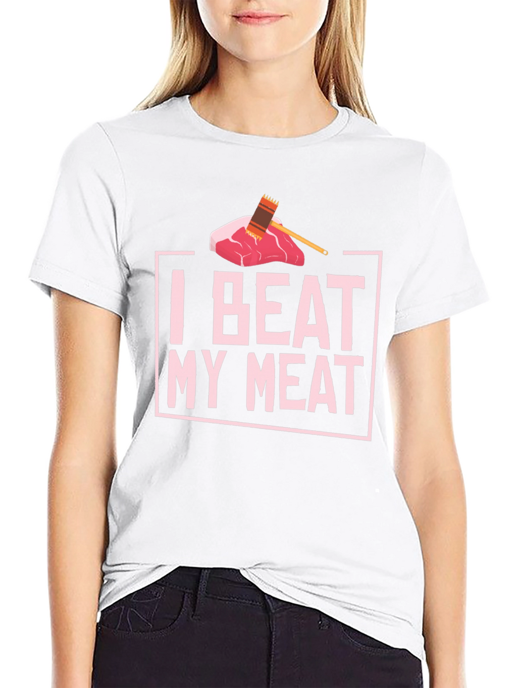 I Beat My Meat Funny BBQ T-Shirt