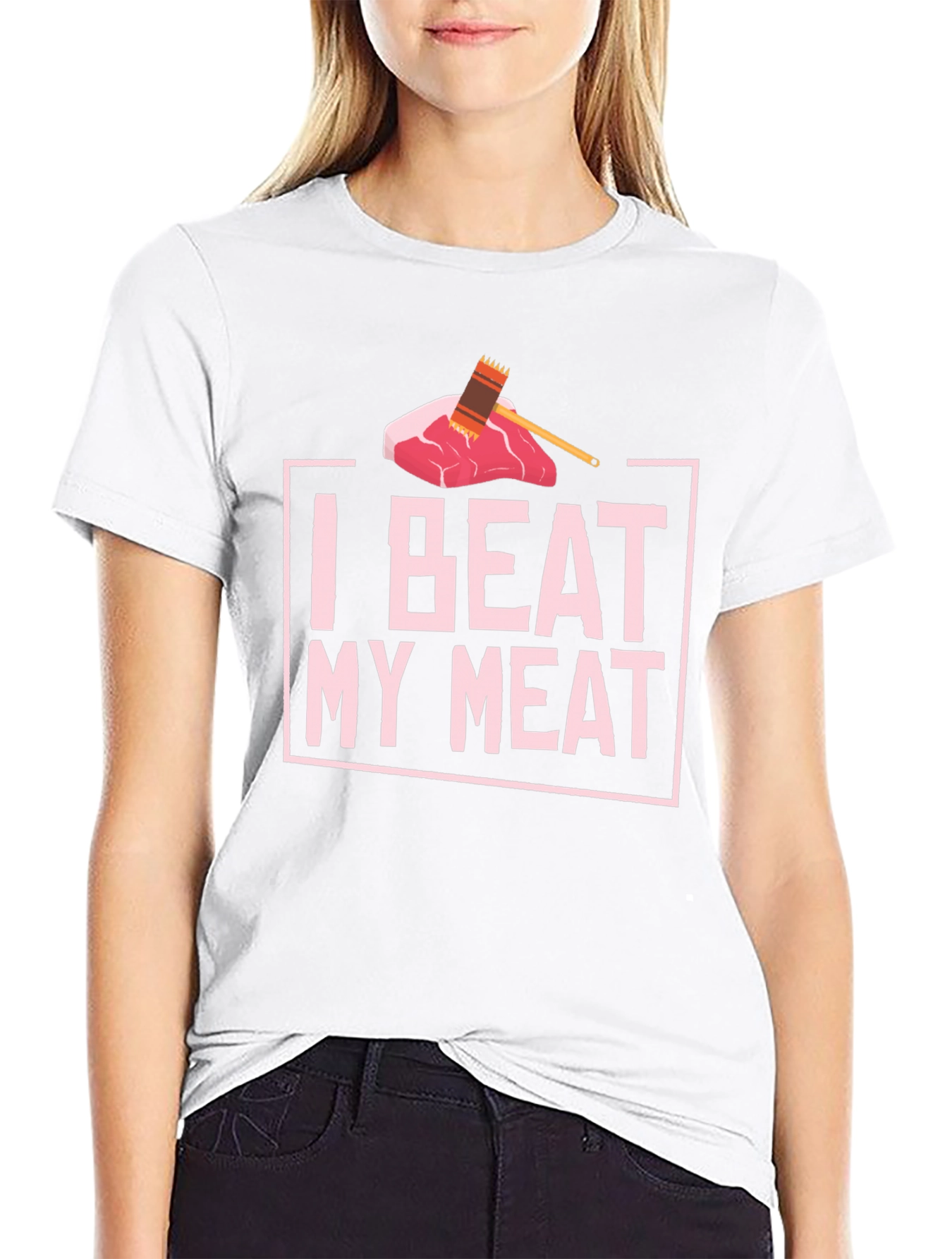 I Beat My Meat Funny BBQ T-Shirt