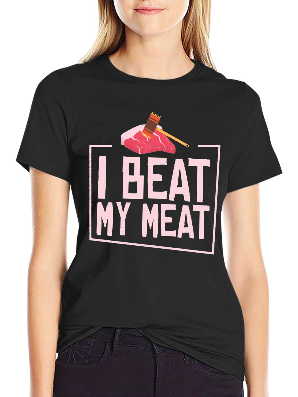 I Beat My Meat Funny BBQ T-Shirt