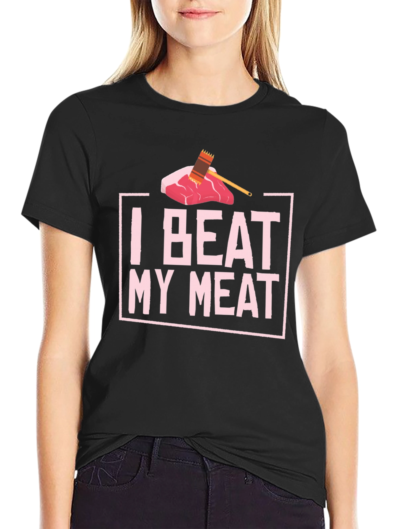 I Beat My Meat Funny BBQ T-Shirt