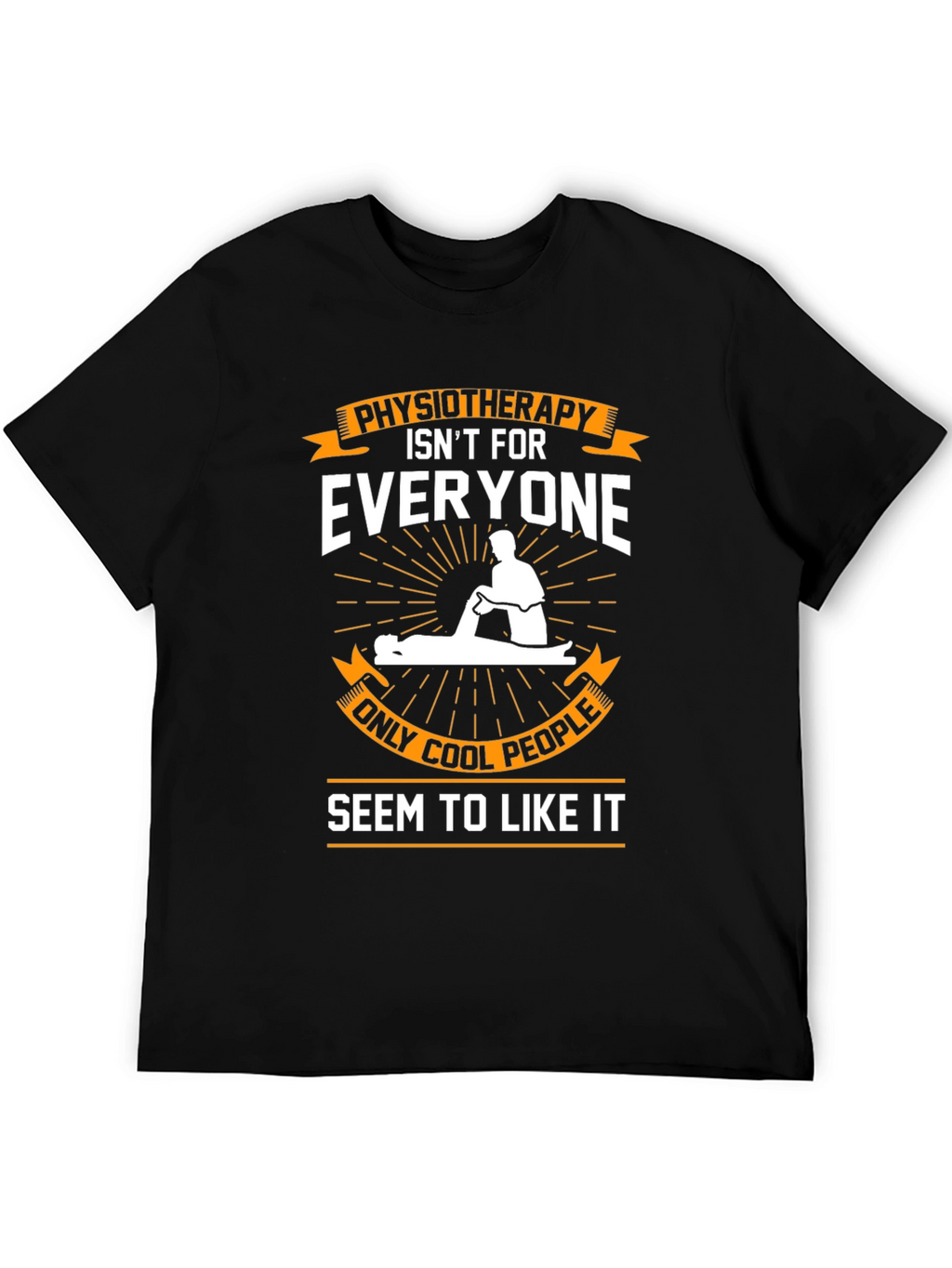 Physiotherapy Cool People Black T-Shirt