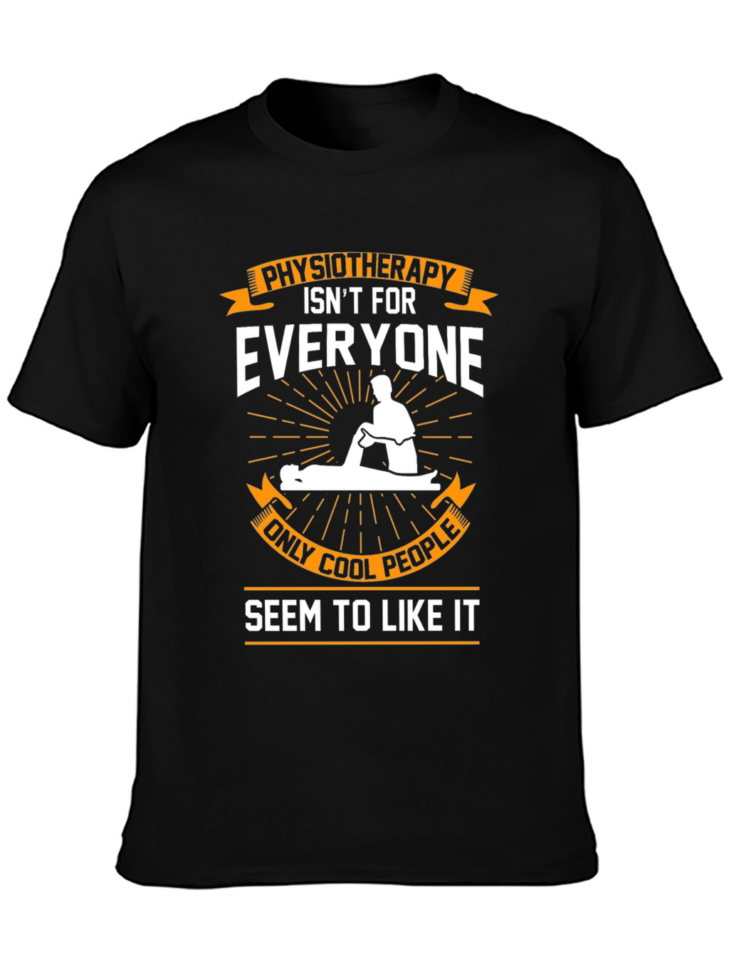 Physiotherapy Cool People Black T-Shirt