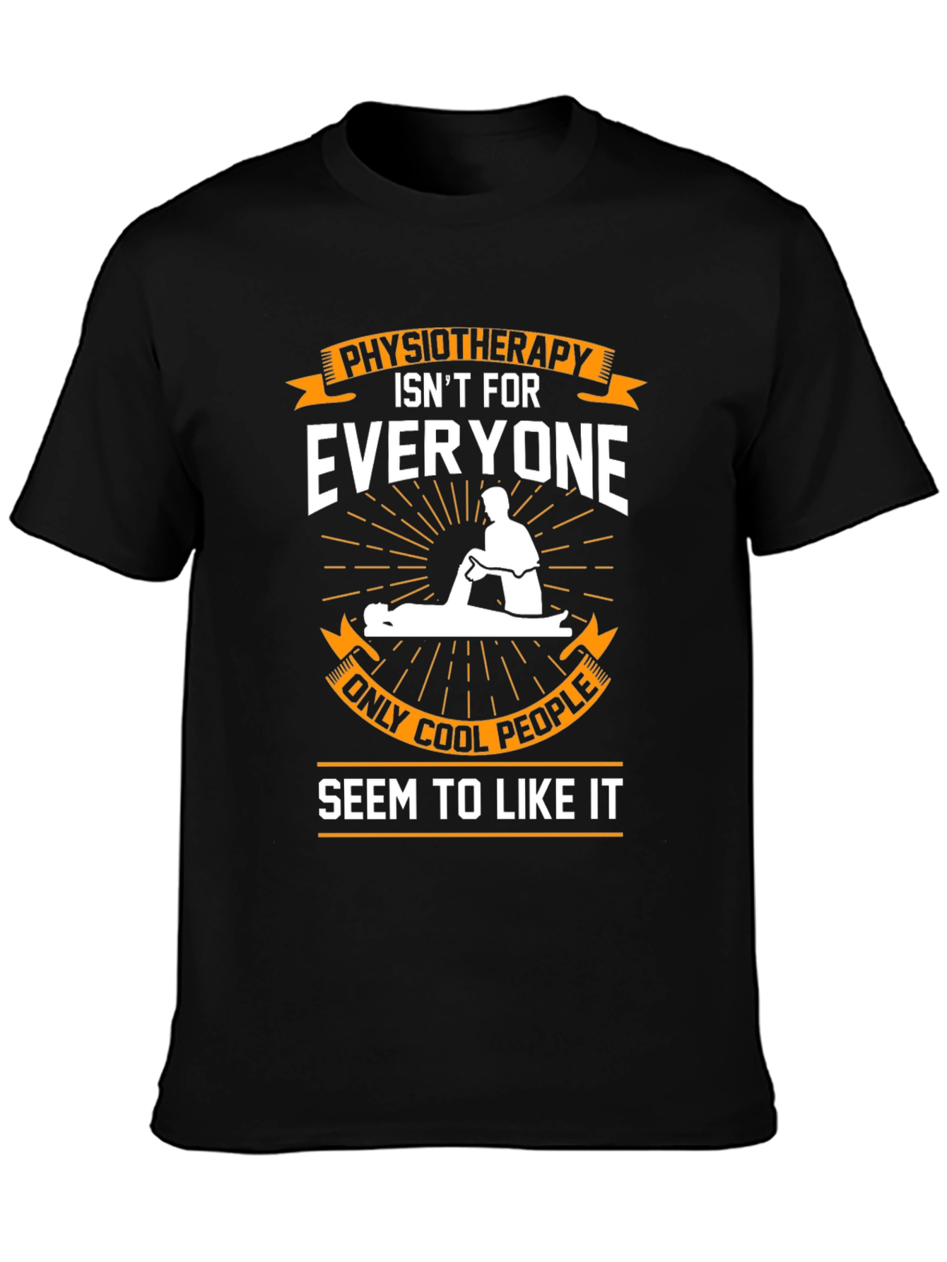 Physiotherapy Cool People Black T-Shirt