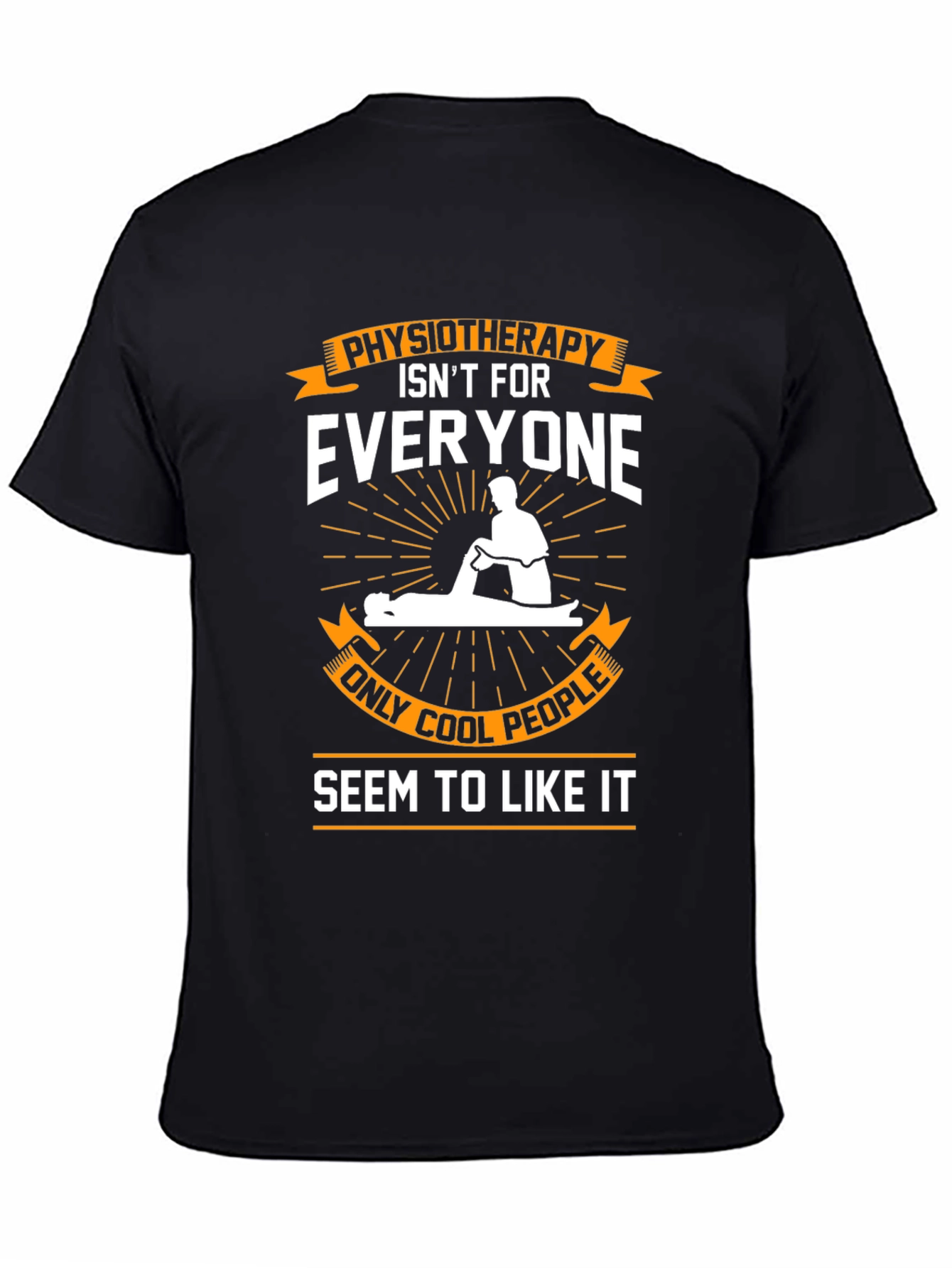 Physiotherapy Cool People Black T-Shirt