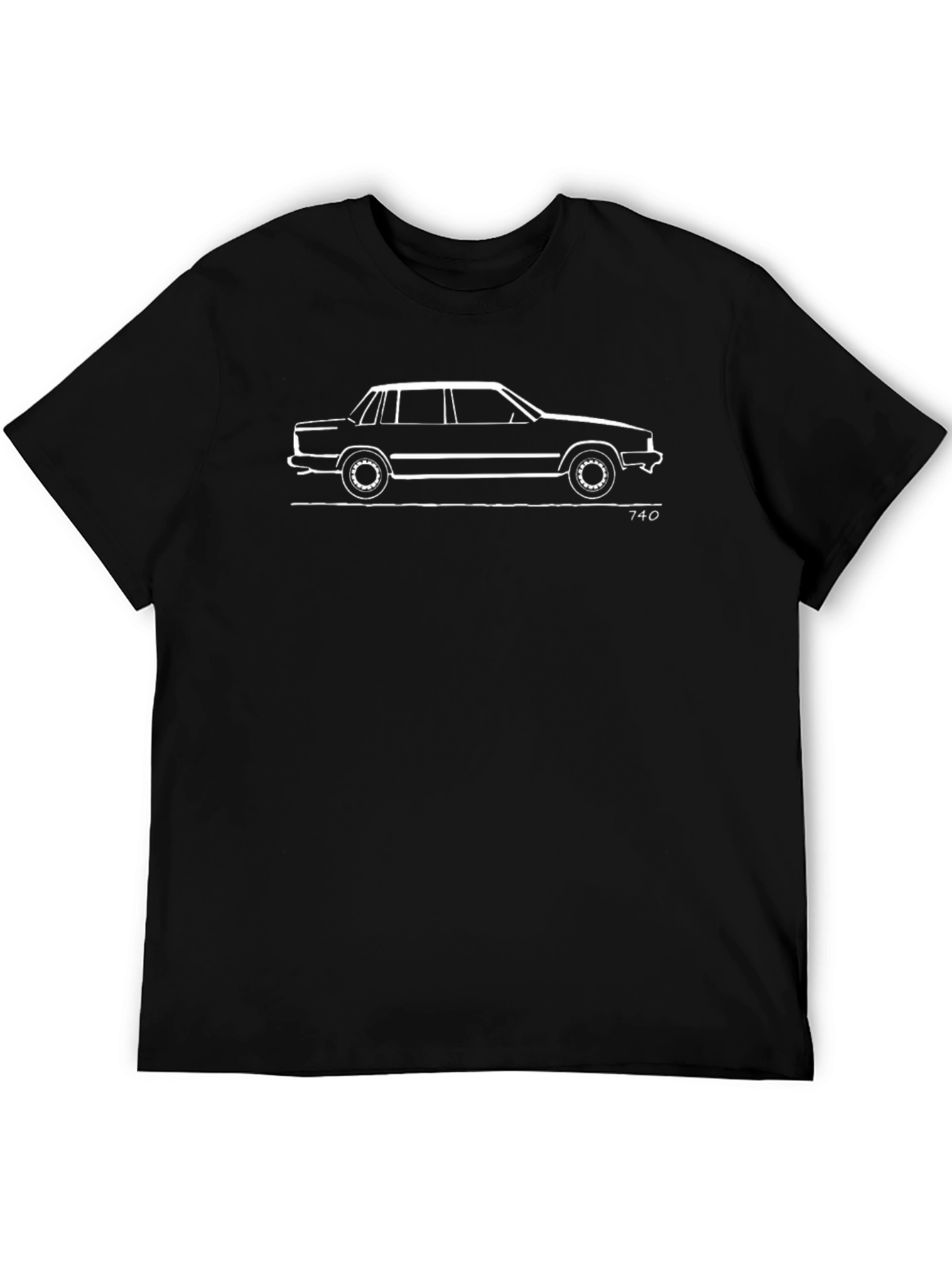 Volvo 740 Outline T-Shirt - Classic Car Tee