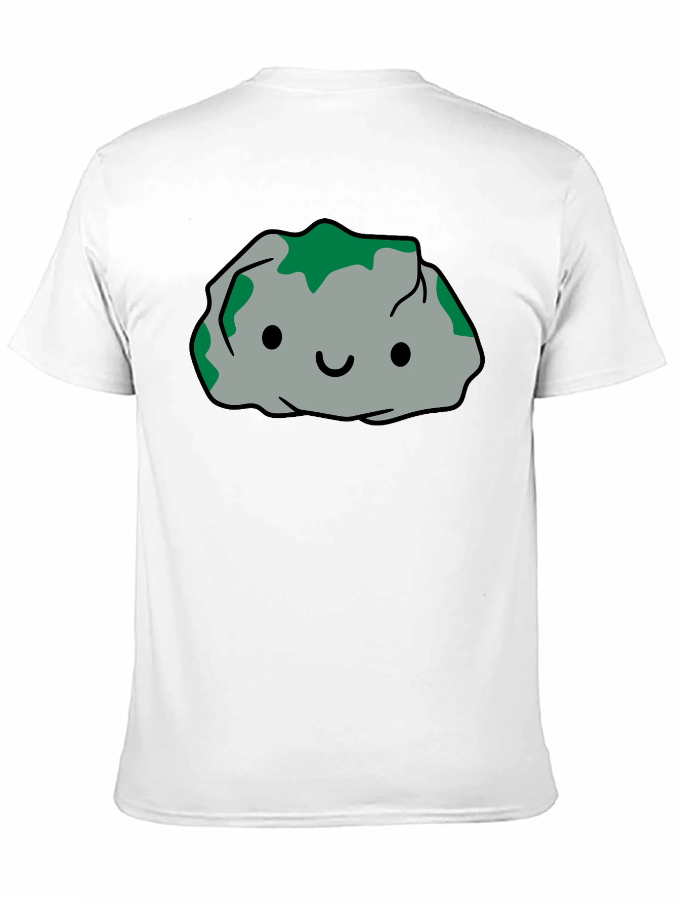 Cute Rock Character Black T-Shirt