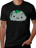 Cute Rock Character Black T-Shirt