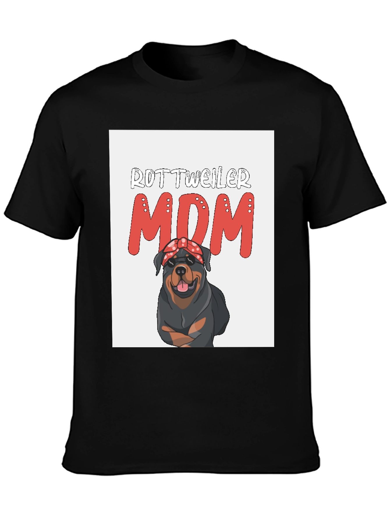 Rottweiler Mom Graphic Tee - Dog Lovers Gift