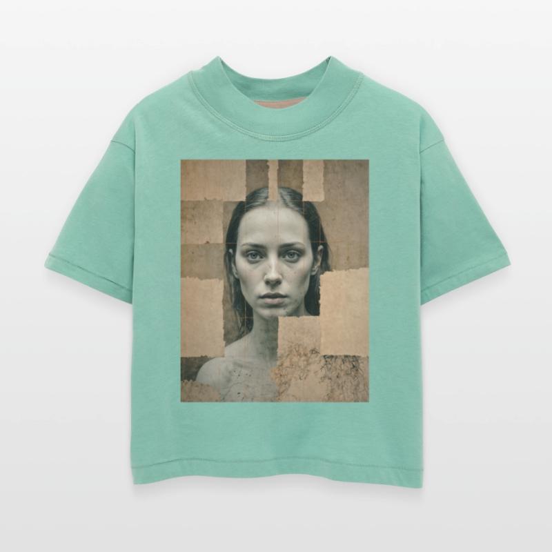 Portrait surreal, textured photo collage