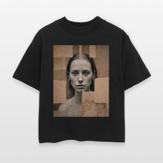 Portrait surreal, textured photo collage