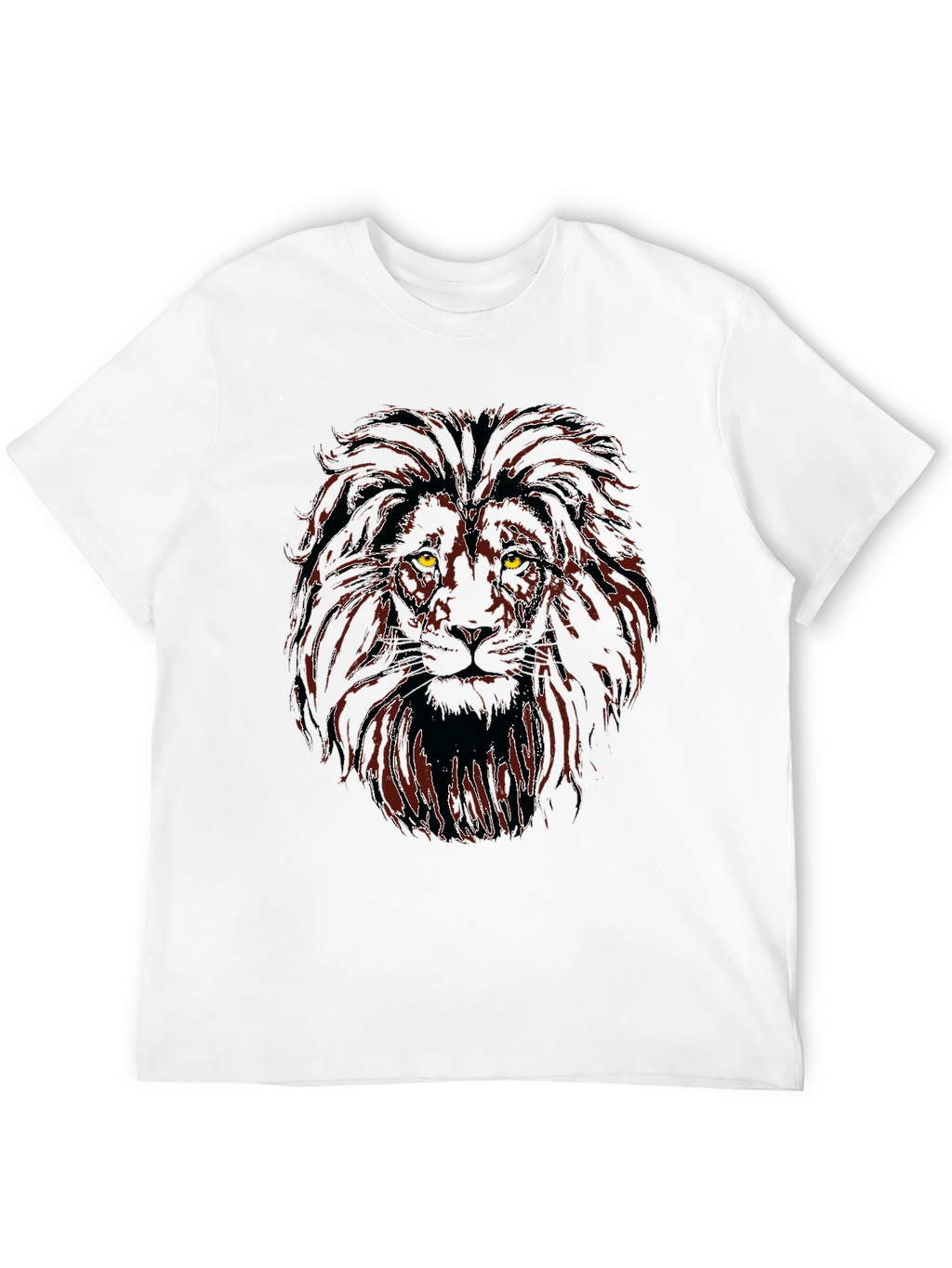 Lion Graphic Black T-Shirt for Men