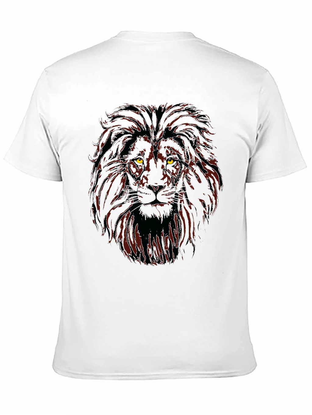 Lion Graphic Black T-Shirt for Men
